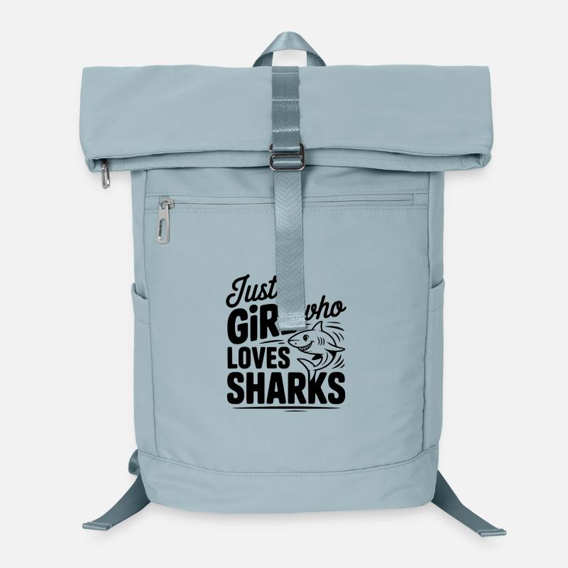 Nur ein Mädchen, das Haie liebt Laptop-Rucksack 