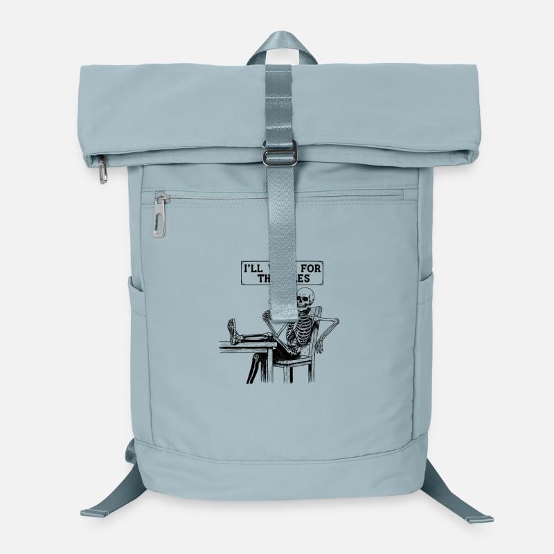 Waiting Skeleton Meme Project Manager Office Laptop Backpack