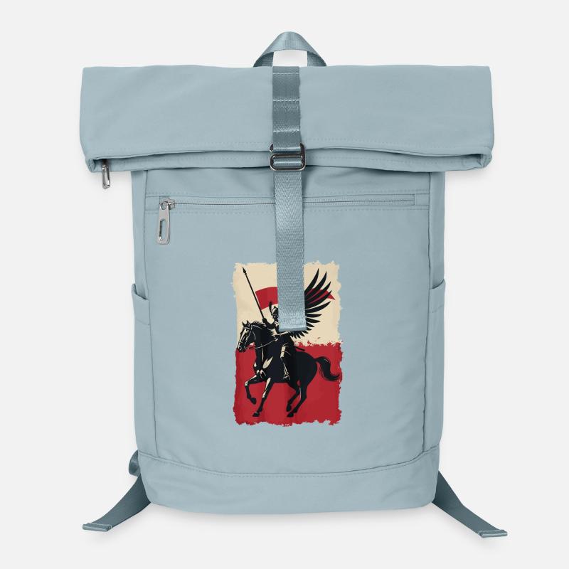 Polish Hussar with Flag Design Laptop Backpack