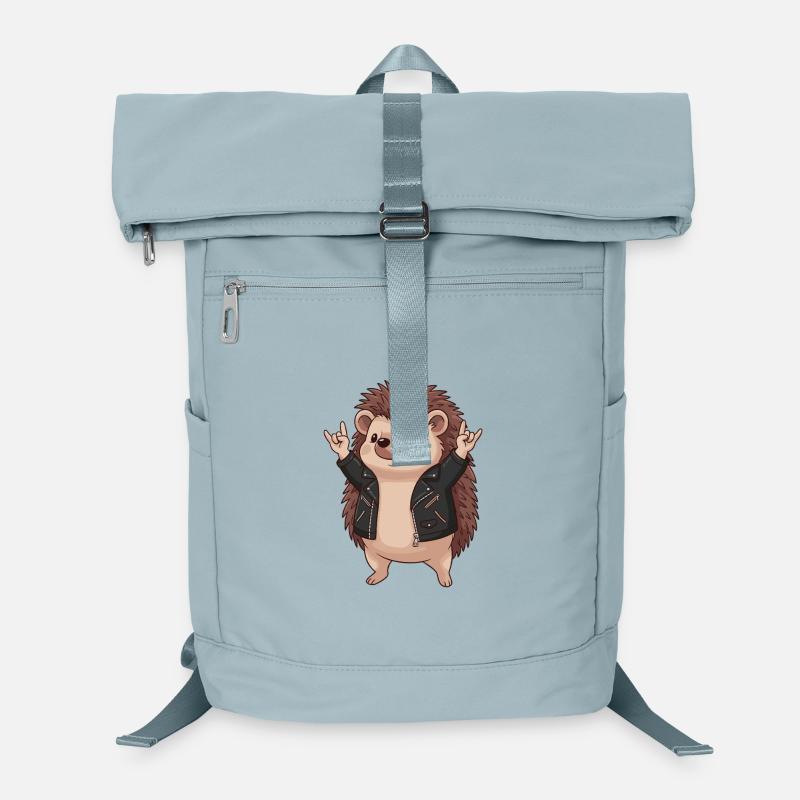 Blouson en cuir Hedgehog Rocker Sac à dos ordinateur