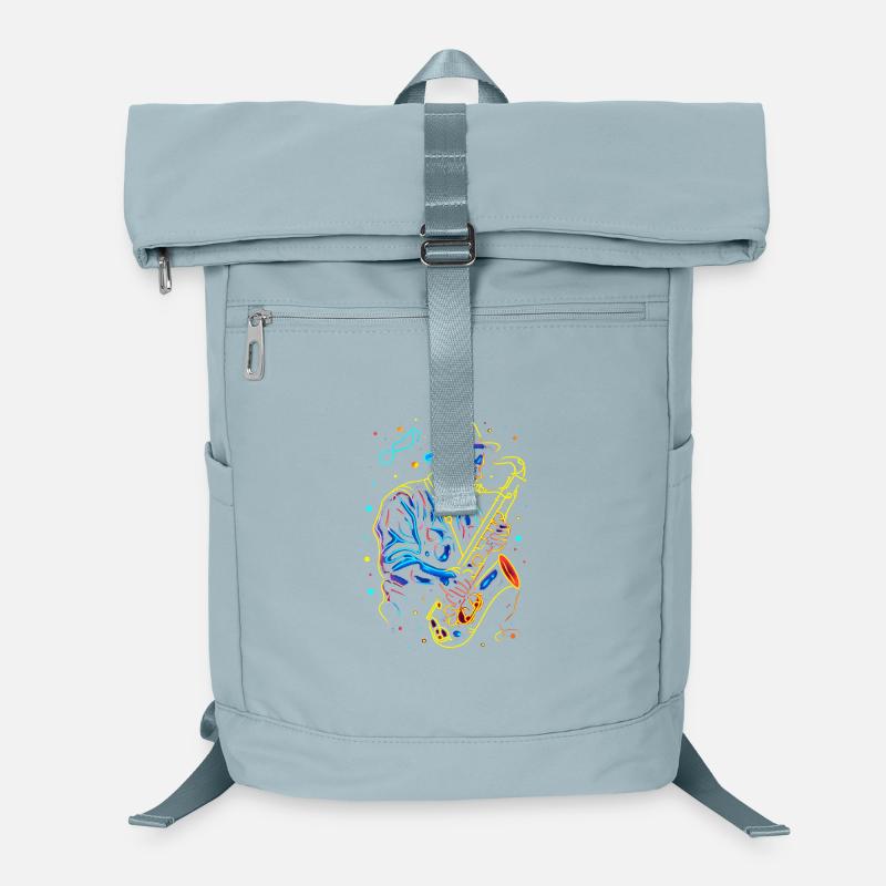 Saxophonist Großvater Laptop-Rucksack 
