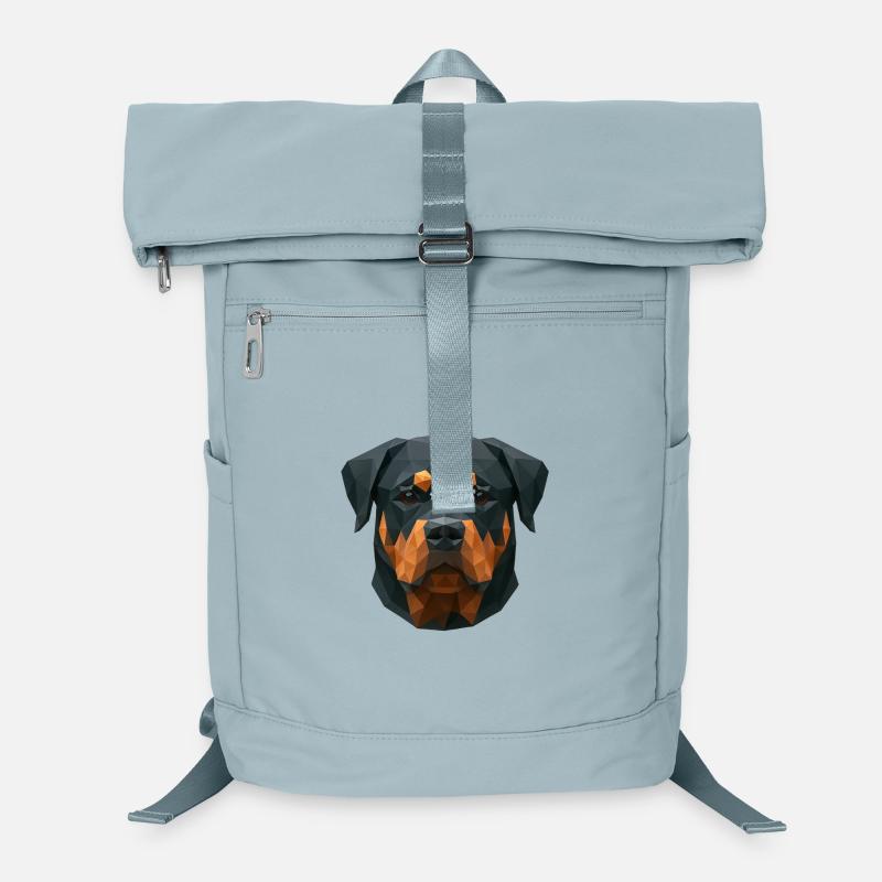 Polygone Rottweiler – Conception géométrique pour chien Sac à dos ordinateur
