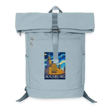 Augsburg Skyline Wirbel - Laptop-Rucksack  - Eisblau - Vorne