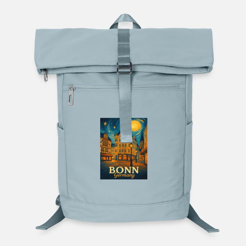 Affiche de la ville de Bonn Night Sac à dos ordinateur