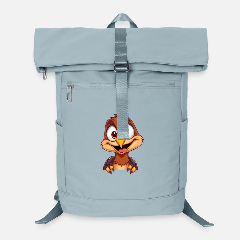 Fröhlicher Vogel-Mascot Cartoon Laptop-Rucksack 