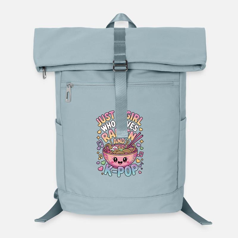 K-Pop Ramen Mädchen Motiv Laptop-Rucksack 