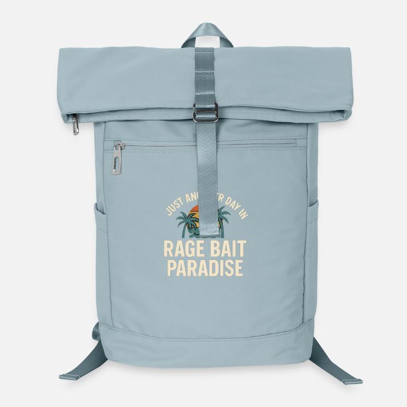 Rage Bait Paradise Retro Sunset, Drôle de dicton Sac à dos ordinateur