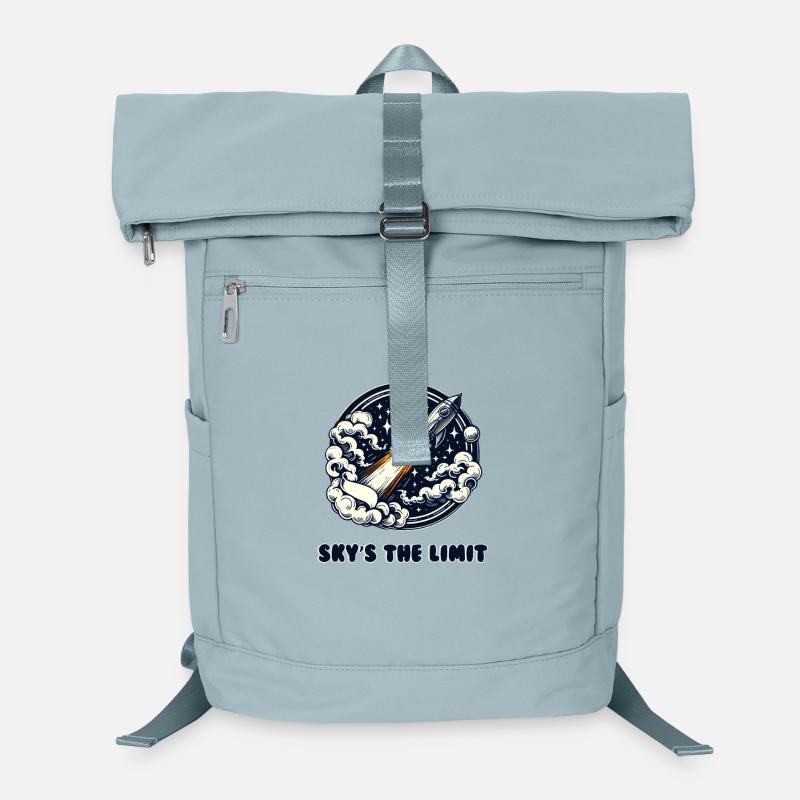 Sky's the Limit Rocket in the Clouds Laptop Backpack