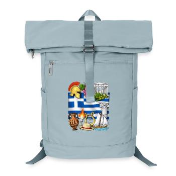 Griechisches Erbe - Laptop-Rucksack  - Eisblau - Vorne