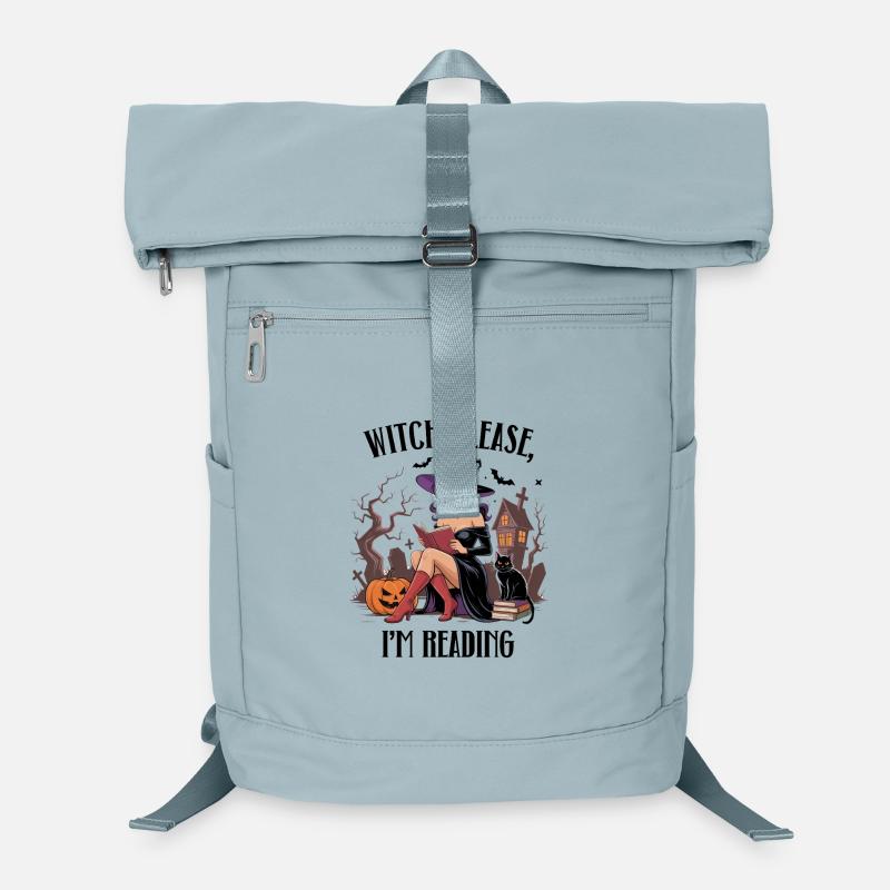 Witch Reading by Halloween Night Laptop Backpack