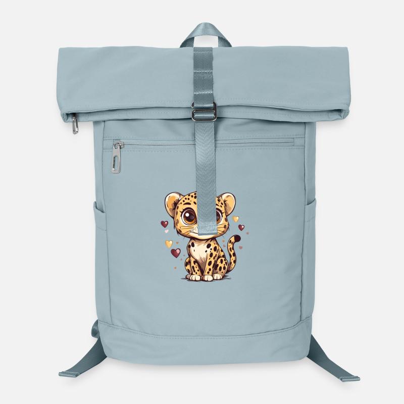 Mignon léopard garçon coeur design Sac à dos ordinateur