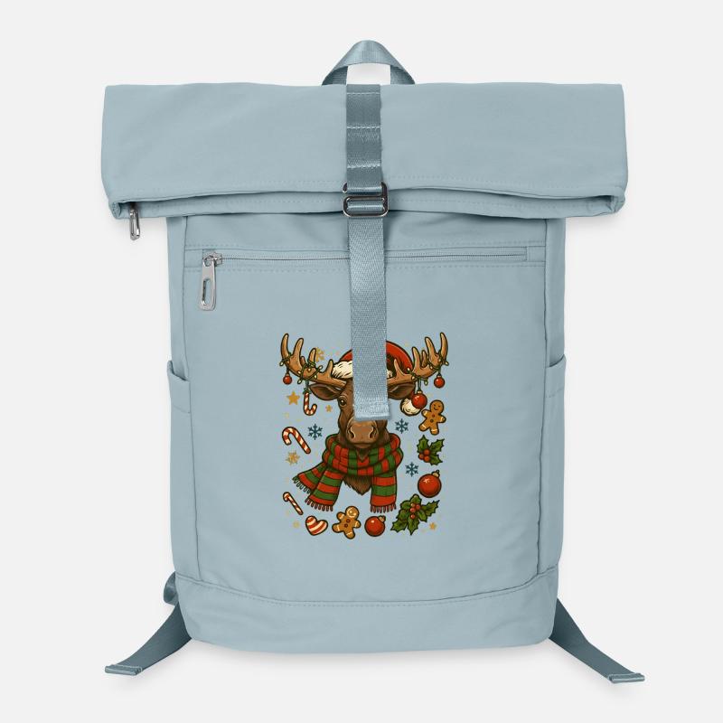 Elch an Weihnachten Laptop-Rucksack 