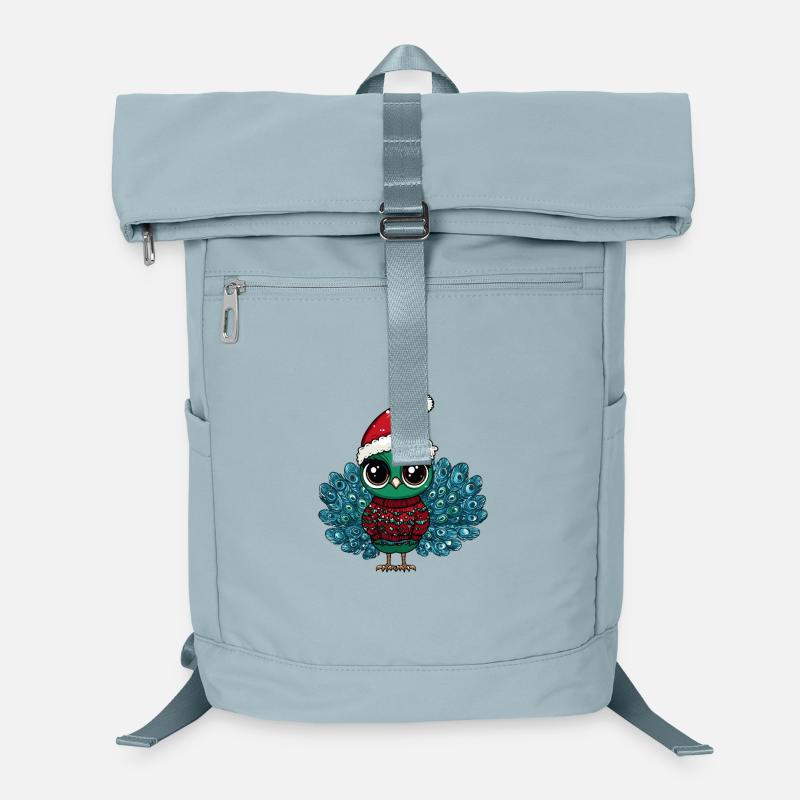 Peacock Bird Christmas Laptop Backpack