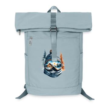 Winterlandschaft Spiegelung Goggles - Laptop-Rucksack  - Eisblau - Vorne