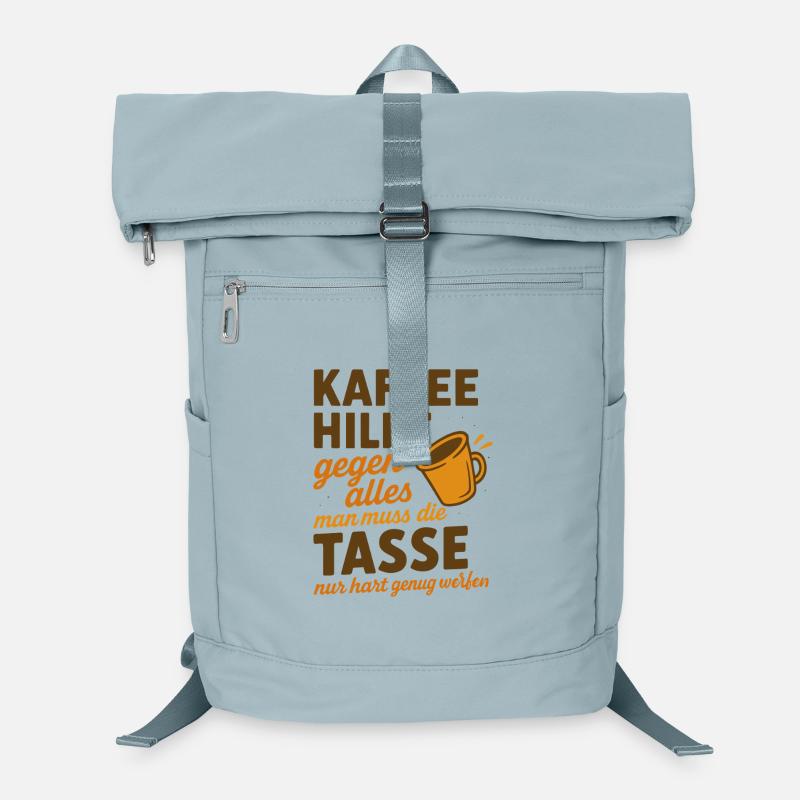 Coffee helps against everything Saying Laptop Backpack