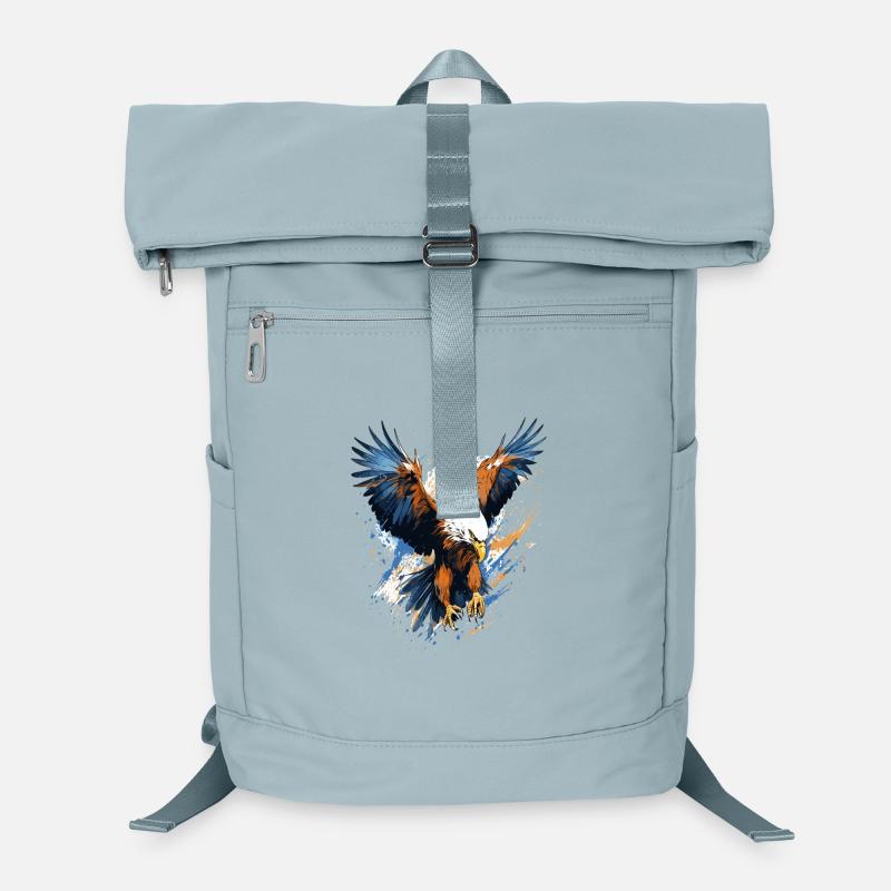 Stormy Eagle Splash Art - Laptop Backpack - ice blue
