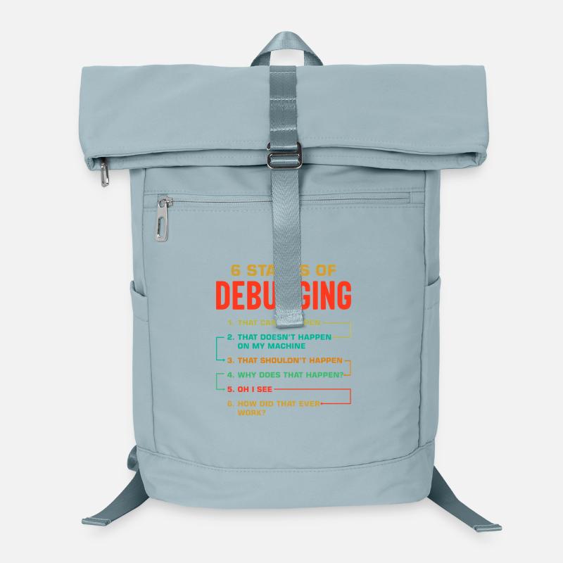 6 Stufen des Debuggings Laptop-Rucksack 