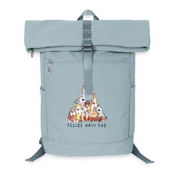Felice Navi Dog Hunde Weihnachten Spruch  - Laptop-Rucksack  - Eisblau - Vorne