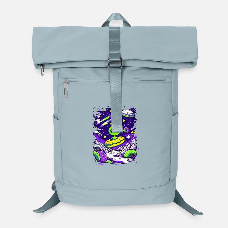 Außerirdischer Donut im All Laptop-Rucksack 