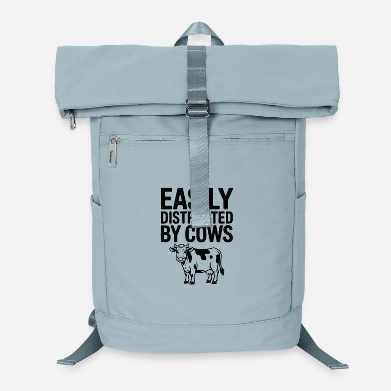 Facilement distrait par les vaches Sac à dos ordinateur