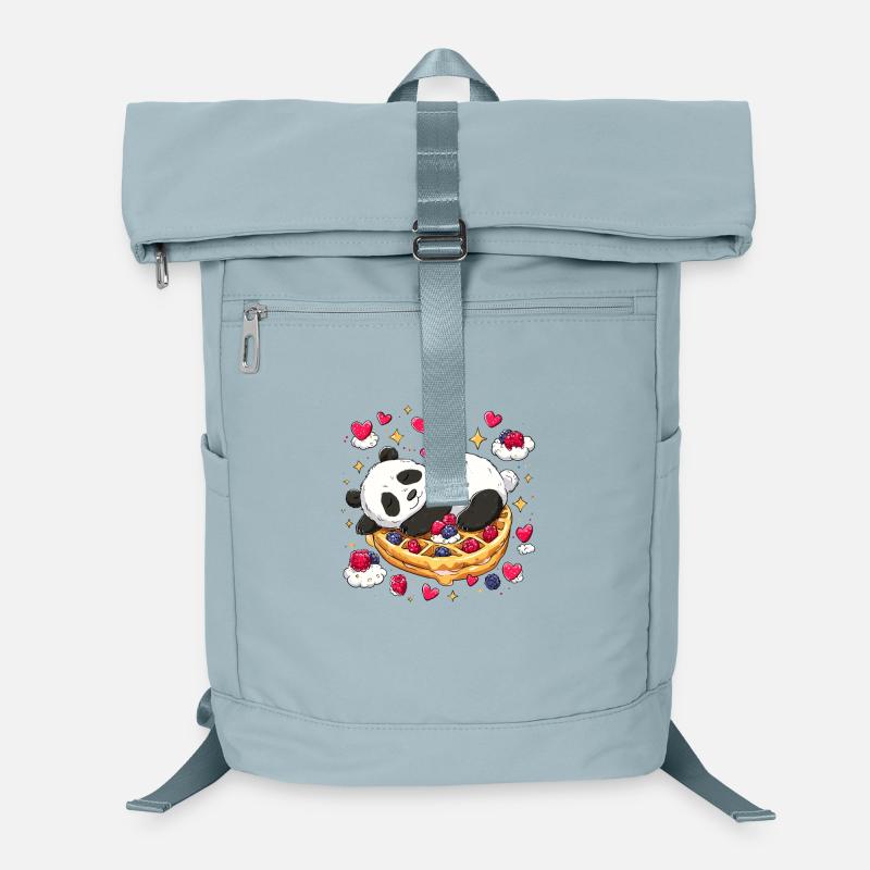 Panda on Waffle Dreams Laptop Backpack