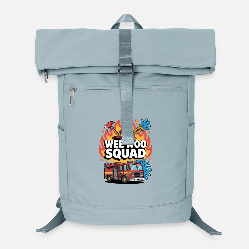 Wee Woo Squad Fire Truck Firefighter Laptop Backpack