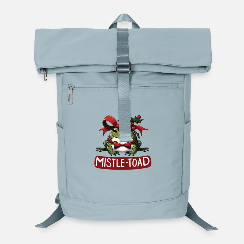 Mistle-Toad Funny Christmas Toad Pun Laptop Backpack