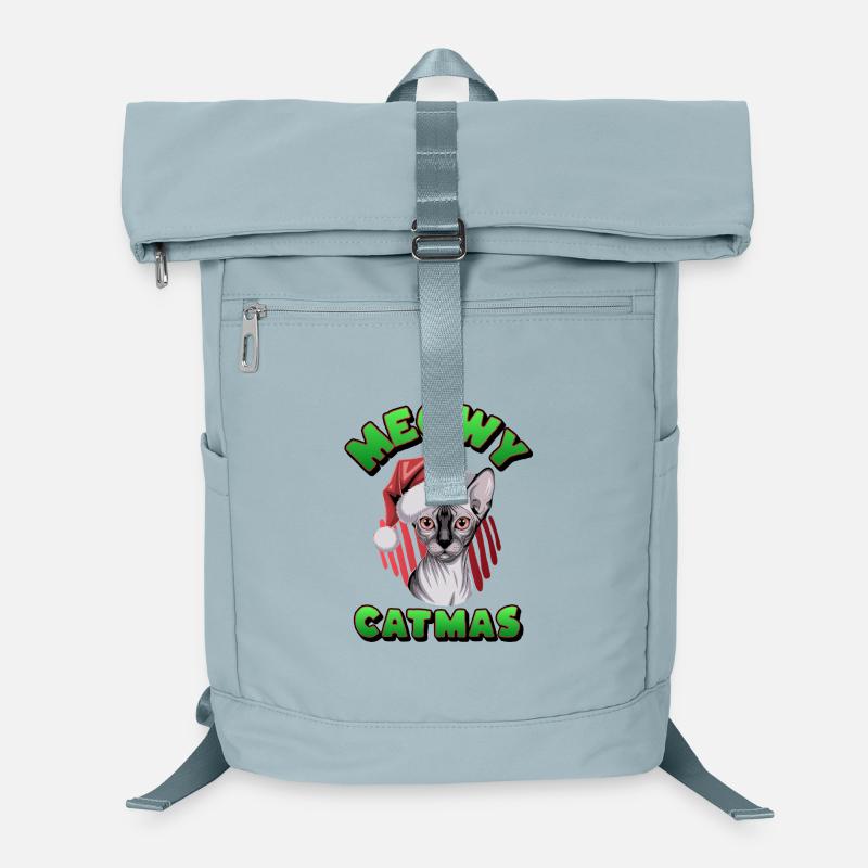 Chat Père Noël Sphynx Sac à dos ordinateur