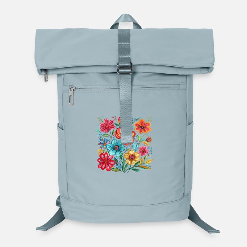 Vibrant floral splendour Laptop Backpack
