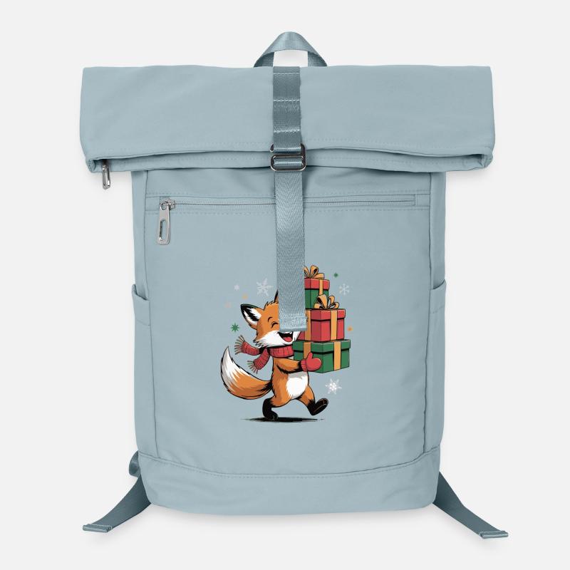 Fuchs mit Weihnachtsgeschenken Laptop-Rucksack 