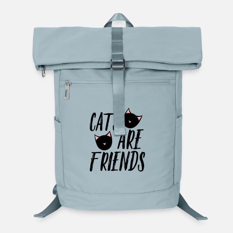 Cats Make Mischief in Pink Triangles Laptop Backpack