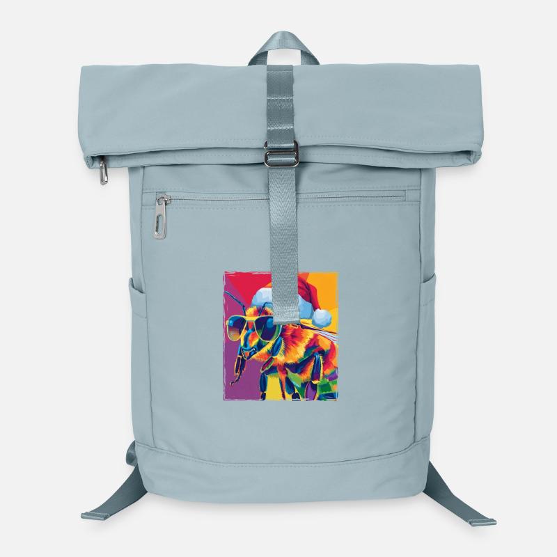 Portrait de Noël de l’abeille Sac à dos ordinateur