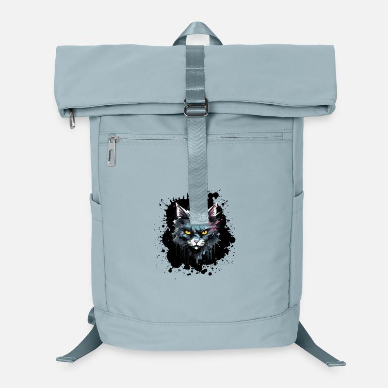 Katzenkopf Neon Splash Laptop-Rucksack 