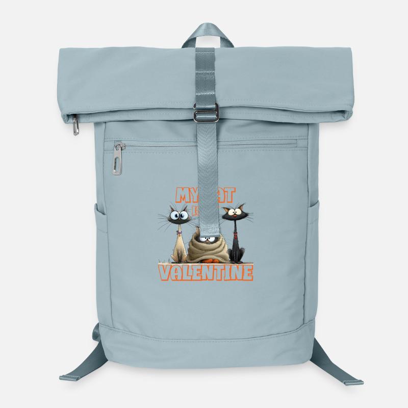 My cat is my Valentine's Day Laptop Backpack