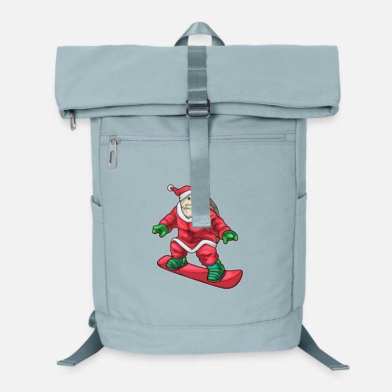 Turtle Christmas Skateboard Laptop Backpack