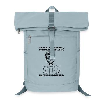 Dire avec sarcasme – pour les réalistes et les paresseux. - Sac à dos ordinateur - bleu glacier - Devant