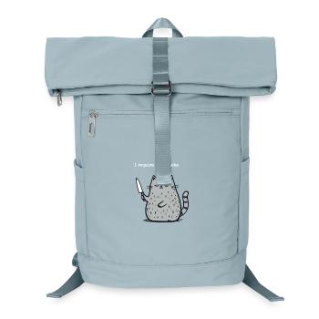 6-7 Internet Meme 6 7 Snack Cat - Laptop Backpack - ice blue - Front