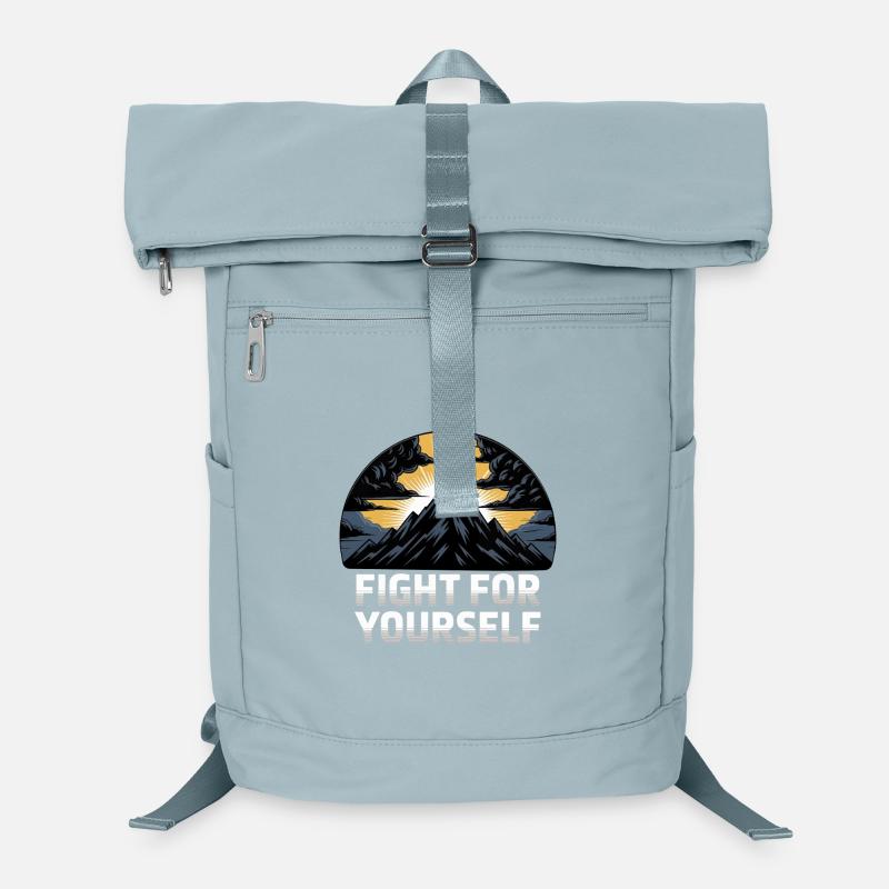Mountain Sunrise Fight For Yourself Laptop Backpack