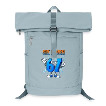 67 Gen Alpha Six Sieben Italienisch 6 7 Brainrot - Laptop-Rucksack  - Eisblau - Vorne