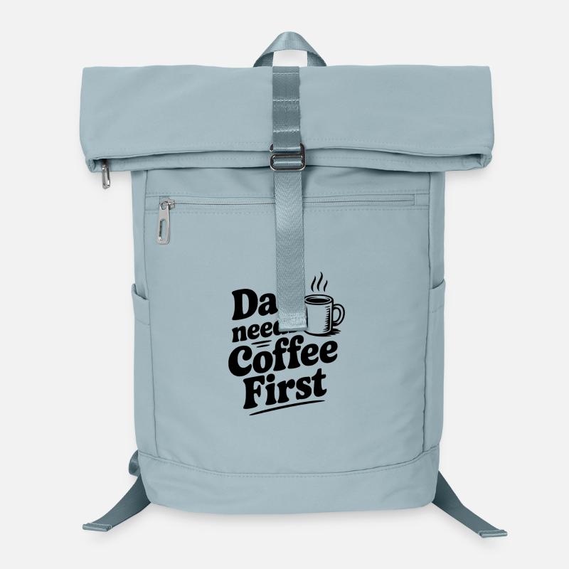 Papa braucht zuerst Kaffee Laptop-Rucksack 
