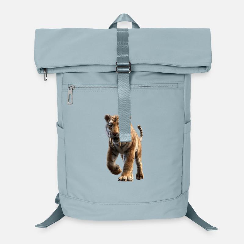 Saber-toothed tiger Smilodon Big cat Sabertooth tiger Laptop Backpack