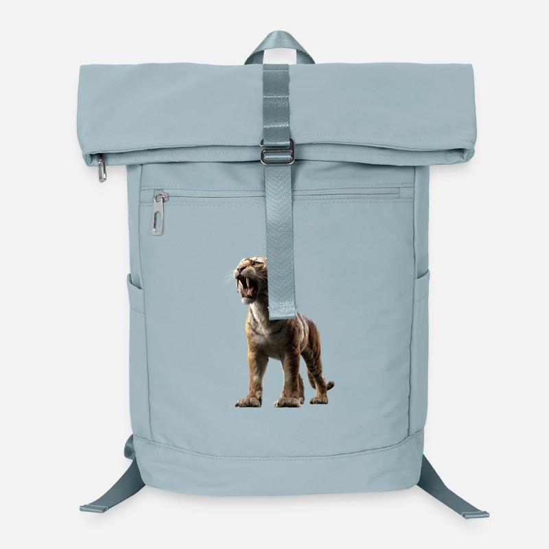Saber-toothed tiger Smilodon Big cat Sabertooth tiger Laptop Backpack