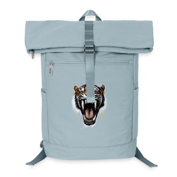 Saber-toothed tiger Smilodon Big cat Sabertooth tiger - Laptop Backpack - ice blue - Front