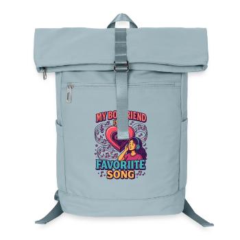 Valentine's Day boyfriend love song, music romance - Laptop Backpack - ice blue - Front