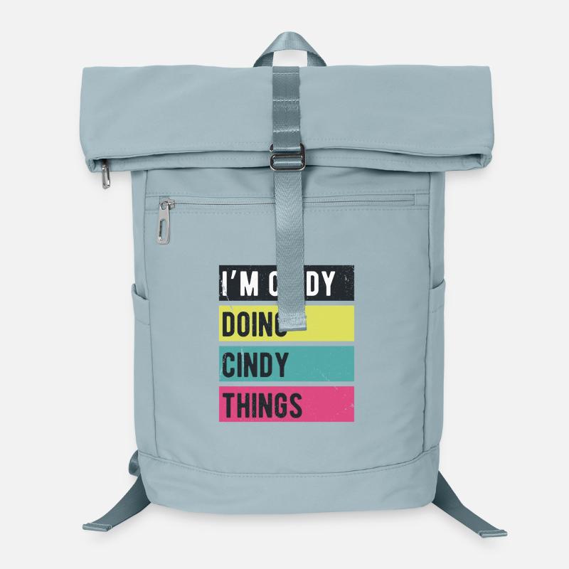 Ich bin Cindy Mache Cindy Dinge Retrofarben Laptop-Rucksack 