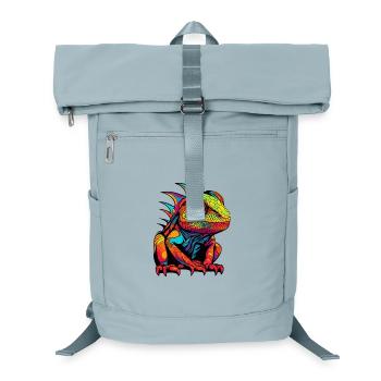 Iguane Animal de bande dessinée - Sac à dos ordinateur - bleu glacier - Devant
