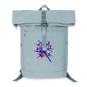 Gymnastics Gymnastics Acrobatics Artistic Gymnastics - Laptop Backpack - ice blue - Front