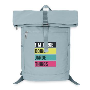 I’m Jorge Doing Jorge Things Retro Colors - Laptop Backpack - ice blue - Front