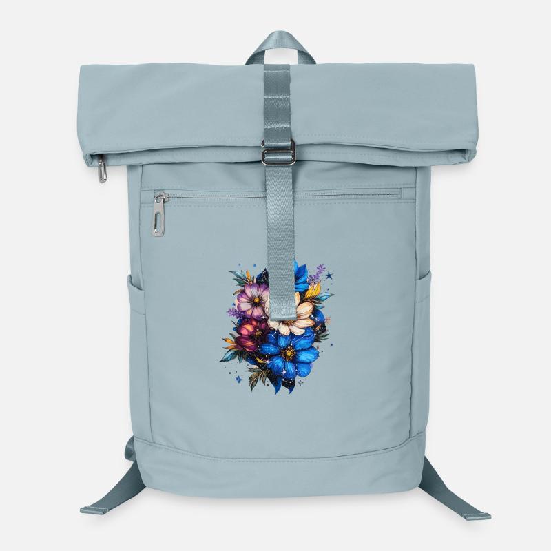 Blütenkosmos Farbexplosion Laptop-Rucksack 