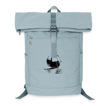 Segelschiff Skizze - Laptop-Rucksack  - Eisblau - Vorne